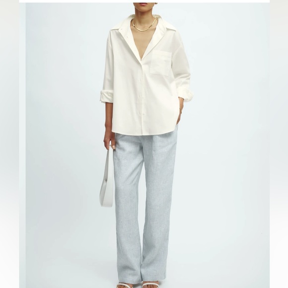 Reformation NWOT Will Oversized Shirt - white - Picture 4 of 8